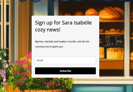 sara isabelle newsletter